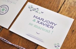 Création faire-part de mariage provence / Graphiste freelance Paris 14