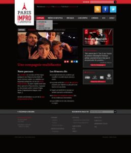 Graphiste freelance site internet compagnie théâtrale