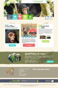 Création de site web Géniale Nature pour les enfants / Graphiste freelance Paris
