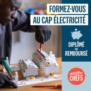 Visuel Instagram CAP Electricité pour l'atelier des chefs