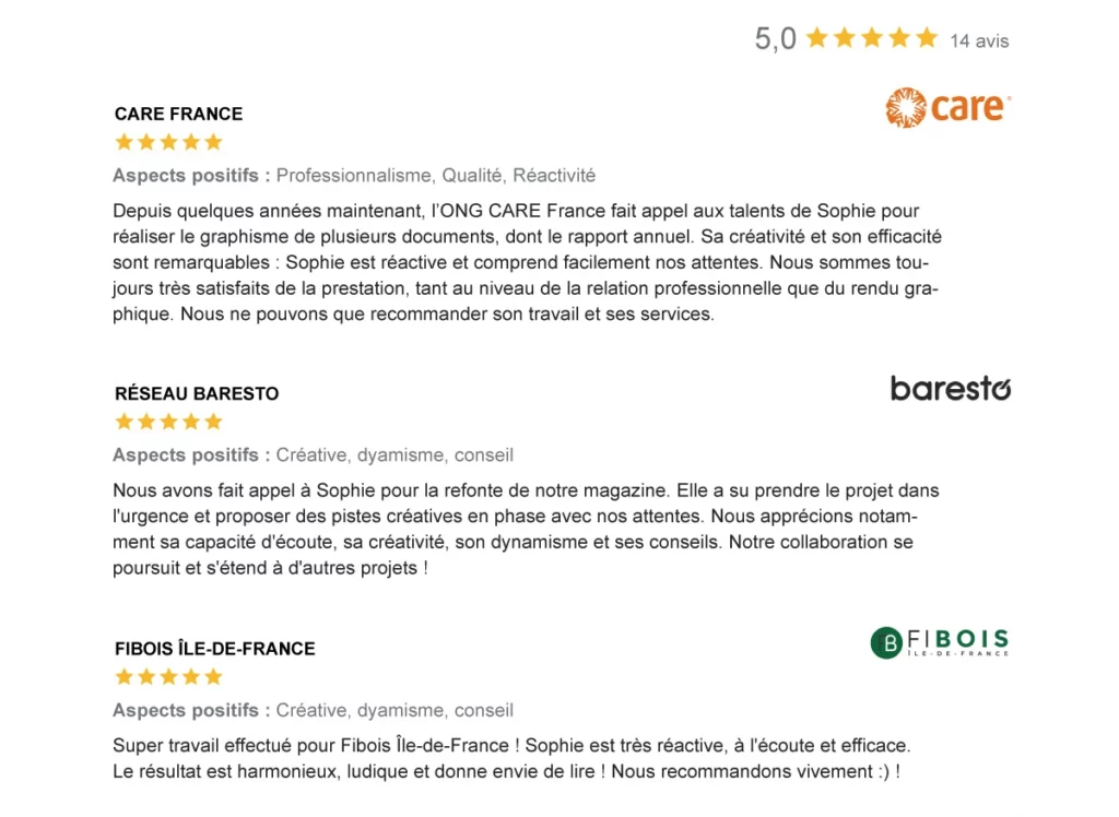 Graphiste Nantes | Avis Clients Google 5 étoiles