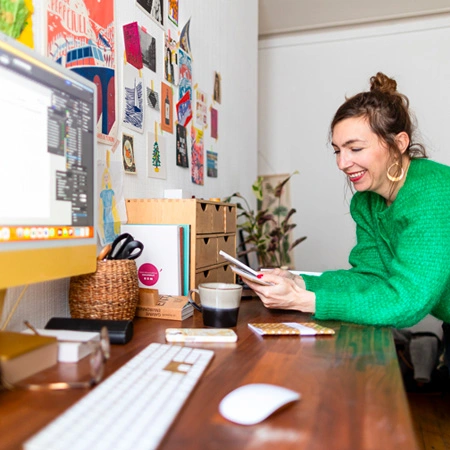 Sophie Aumas, graphiste freelance, éco-conception, Nantes