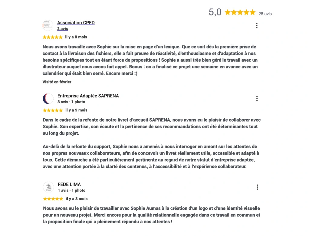 Graphiste Nantes | Avis Clients Google 5 étoiles